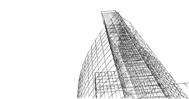 soyut mimari duvar kağıdı tasarımı, dijital konsept arkaplan