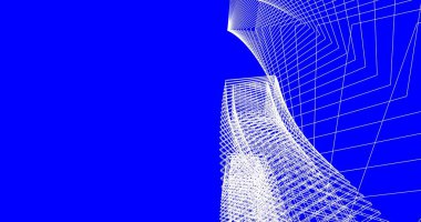 soyut mimari duvar kağıdı tasarımı, dijital konsept arkaplan