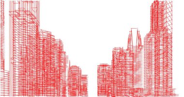 soyut mimari duvar kağıdı tasarımı, dijital konsept arkaplan