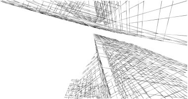 soyut mimari duvar kağıdı tasarımı, dijital konsept arkaplan