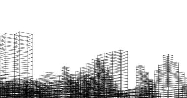 eskiz sanat geometrik mimari binalar tasarımı