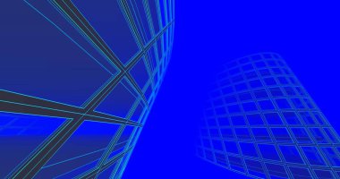 soyut mimari duvar kağıdı tasarımı, dijital konsept arkaplan