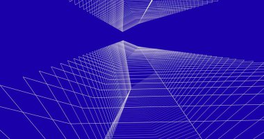 soyut mimari duvar kağıdı tasarımı, dijital konsept arkaplan