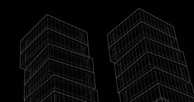 soyut mimari duvar kağıdı tasarımı, dijital konsept arkaplan