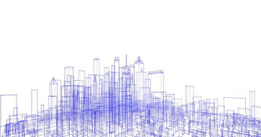 soyut mimari duvar kağıdı tasarımı, dijital konsept arkaplan