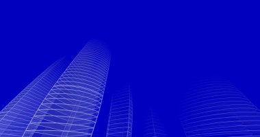 soyut mimari duvar kağıdı tasarımı, dijital konsept arkaplan