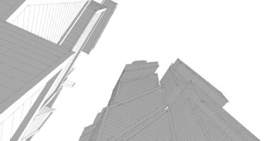 soyut mimari duvar kağıdı tasarımı, dijital konsept arkaplan