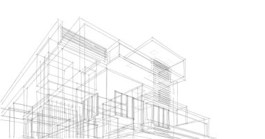 soyut mimari duvar kağıdı tasarımı, dijital konsept arkaplan