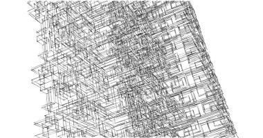 soyut mimari duvar kağıdı tasarımı, dijital konsept arkaplan