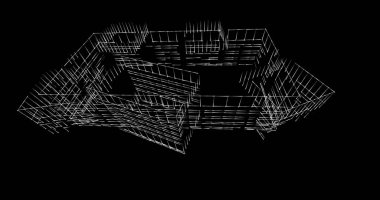 soyut mimari duvar kağıdı tasarımı, dijital konsept arkaplan