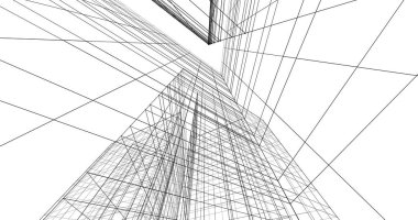 soyut mimari duvar kağıdı tasarımı, dijital konsept arkaplan