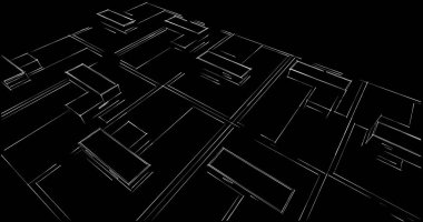 soyut mimari duvar kağıdı tasarımı, dijital konsept arkaplan