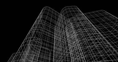 soyut mimari duvar kağıdı tasarımı, dijital konsept arkaplan