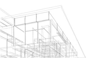 soyut mimari duvar kağıdı tasarımı, dijital konsept arkaplan