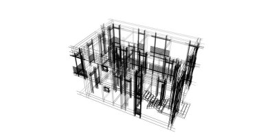 soyut mimari duvar kağıdı tasarımı, dijital konsept arkaplan