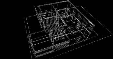 soyut mimari duvar kağıdı tasarımı, dijital konsept arkaplan