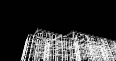 soyut mimari duvar kağıdı tasarımı, dijital konsept arkaplan