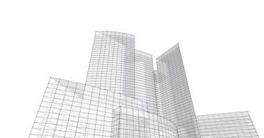 soyut mimari duvar kağıdı tasarımı, dijital konsept arkaplan