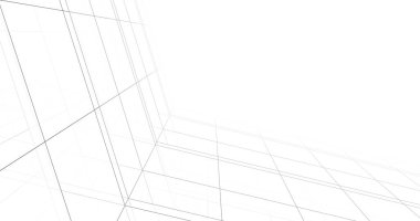 Arkaplanda mimari bina 3d illüstrasyon