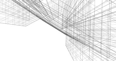 soyut mimari duvar kağıdı tasarımı, dijital konsept arkaplan