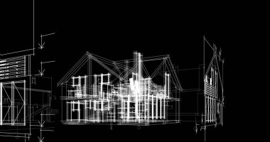 minimal geometrik şekiller, mimari çizgiler