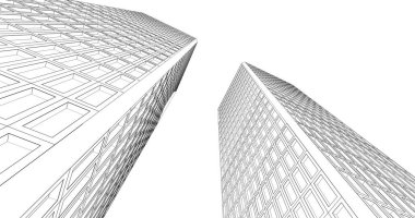 soyut mimari duvar kağıdı tasarımı, dijital konsept arkaplan