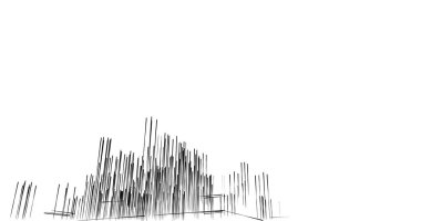 Arkaplanda mimari bina 3d illüstrasyon