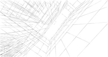 soyut mimari duvar kağıdı tasarımı, dijital konsept arkaplan