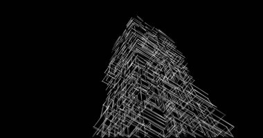 soyut mimari duvar kağıdı tasarımı, dijital konsept arkaplan