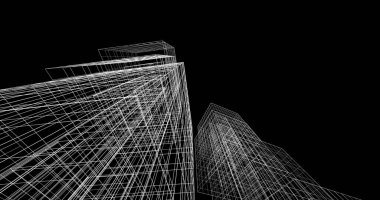 soyut mimari duvar kağıdı tasarımı, dijital konsept arkaplan