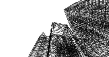 soyut mimari duvar kağıdı tasarımı, dijital konsept arkaplan