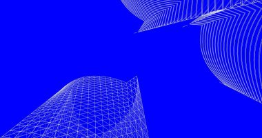 soyut mimari duvar kağıdı tasarımı, dijital konsept arkaplan