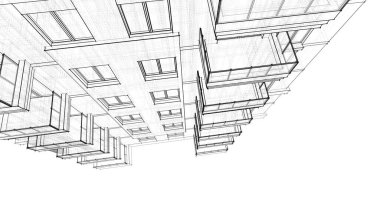 soyut mimari duvar kağıdı tasarımı, dijital konsept arkaplan