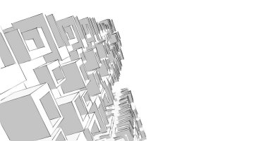 soyut mimari duvar kağıdı tasarımı, dijital konsept arkaplan