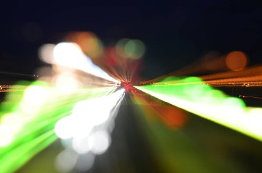 Bulanık şehir manzarası, soyut arkaplan 