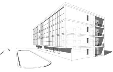 minimal geometrik şekiller, mimari çizgiler