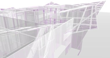 soyut mimari duvar kağıdı tasarımı, dijital konsept arkaplan