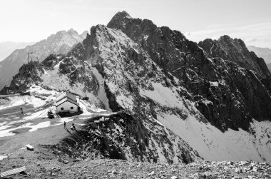 Dağların manzarası, doğa arkaplanı