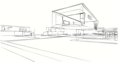 soyut mimari duvar kağıdı tasarımı, dijital konsept arkaplan