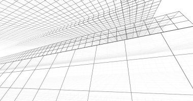 soyut mimari duvar kağıdı tasarımı, dijital konsept arkaplan