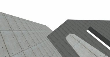 minimal geometrik şekiller, mimari çizgiler