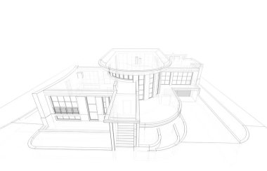 soyut mimari duvar kağıdı tasarımı, dijital konsept arkaplan