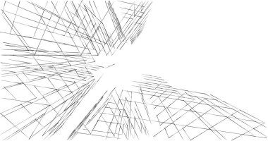 soyut mimari duvar kağıdı tasarımı, dijital konsept arkaplan