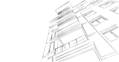 soyut mimari duvar kağıdı tasarımı, dijital konsept arkaplan