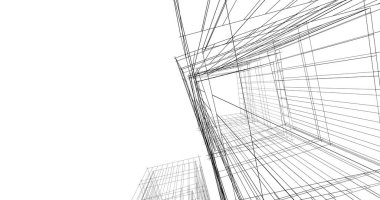 soyut mimari duvar kağıdı tasarımı, dijital konsept arkaplan