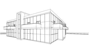 soyut mimari duvar kağıdı tasarımı, dijital konsept arkaplan