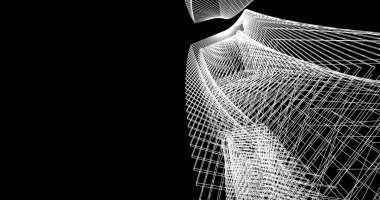 soyut mimari duvar kağıdı tasarımı, dijital konsept arkaplan