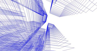 soyut mimari duvar kağıdı tasarımı, dijital konsept arkaplan