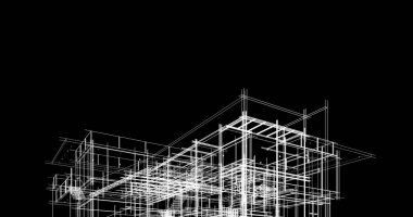 soyut mimari duvar kağıdı tasarımı, dijital konsept arkaplan