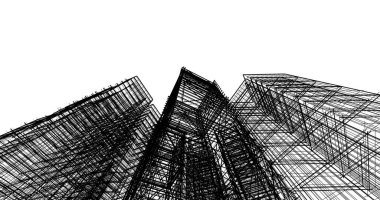 soyut mimari duvar kağıdı tasarımı, dijital konsept arkaplan